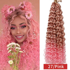 Latin American Crochet Wig Hawaiian Large Roll Low Temperature Nature Curved Deep Twist Hawaii Curl