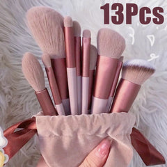 13pcs Makeup Brushes Cosmetic Full Set 3 Colors Soft Hair Female Make Up Tools Foundation Brush Eyeshadow Complete Kit