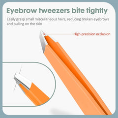 KK Eyebrow Tweezer Colorful Hair Beauty Fine Hairs Puller Stainless Steel Makeup Tools Slanted Eye Brow Clips Removal Tools Care