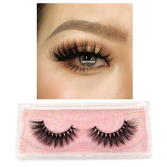 LEHUAMAO Makeup Mink eyelashes Soft fake lashes makeup kit Mink Lashes extension mink eyelashes Handmade Reusable Eyelashes