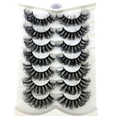 4/7 Pairs 25 mm 3d Mink Lashes Bulk Faux with Custom Box Wispy Natural Mink Lashes Pack Short Wholesales Natural False Eyelashes