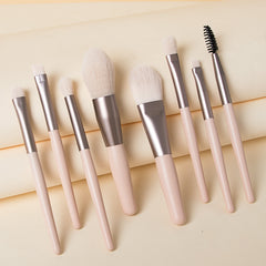 8Pcs Mini Travel Women Unicorn Makeup Brush Set Portable Soft Concealer Beauty Foundation Eye Shadow Tool Eyelash Brush With Bag