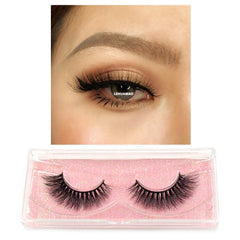 LEHUAMAO Makeup Mink eyelashes Soft fake lashes makeup kit Mink Lashes extension mink eyelashes Handmade Reusable Eyelashes