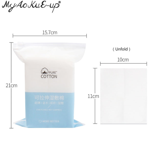 Disposable Stretchable cleansing Makeup Cotton Wipes Thin Makeup Remover Pads Ultrathin Facial Cleansing Paper Make Up Tools