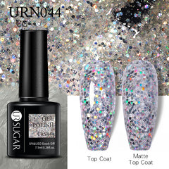 UR Sugar 7.5ML Gel Polish Manicure For Nails Christmas Semi Permanent Vernis Top Coat Soak Off UV LED Gel Color Glitter Varnish