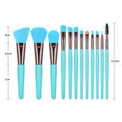 XINYAN Blue Makeup Brushes Set Eyeliner Eyelash Solid Eye Shadow Cosmetics Blending Beauty Makeup Brushes Set Tool Kit Maquiagem