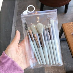 8Pcs Mini Travel Women Unicorn Makeup Brush Set Portable Soft Concealer Beauty Foundation Eye Shadow Tool Eyelash Brush With Bag