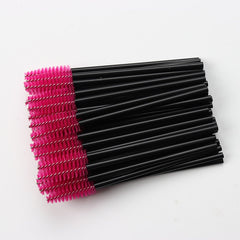 50 Pcs Disposable Crystal Eyelash brush Mascara Wands Applicator Diamond Eye Lash brushes  Eyelash Extension women Makeup tools