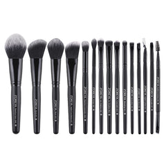 ZOREYA 7/15pcs Black Makeup Brushes Set Eye Shadow Powder Foundation Concealer Cosmetic Brush Makeup Blending Beauty Tools