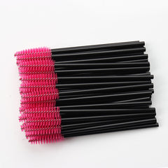 50 Pcs Disposable Crystal Eyelash brush Mascara Wands Applicator Diamond Eye Lash brushes  Eyelash Extension women Makeup tools