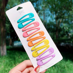 10/20/30/40 New Women Girls Cute Colorful Waterdrop Shape Hairpins Sweet Hair Clips Barrettes Slid Clip Fashion Hair Accessories