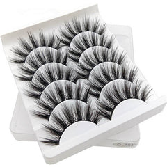 5 pairs of 3D false eyelashes handmade soft mink eyelashes natural thick long eyelashes makeup extension eyelash tool