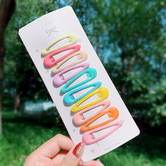 10/20/30/40 New Women Girls Cute Colorful Waterdrop Shape Hairpins Sweet Hair Clips Barrettes Slid Clip Fashion Hair Accessories