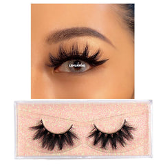 LEHUAMAO Makeup Mink eyelashes Soft fake lashes makeup kit Mink Lashes extension mink eyelashes Handmade Reusable Eyelashes