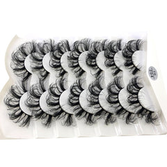 4/7 Pairs 25 mm 3d Mink Lashes Bulk Faux with Custom Box Wispy Natural Mink Lashes Pack Short Wholesales Natural False Eyelashes