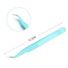 Colored Anti-Static Tweezers For Eyelash Extension Eyebrow Stainless Steel Set Beauty Precision Tweezers Makeup Kit Repair Tools