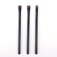 Professional Eye Makeup Brushes Black Flat Eyeliner Brush Eyebrow Application Lip Makeup Brush Eye Patch Makeup Tools 2/3pcs