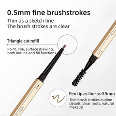 Double Head Eyebrow Pencil Long Lasting Waterproof 5 Colors Eye Brow Pen Tint Mascara Enhance Cosmetics Beauty Women Makeup