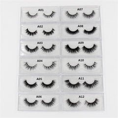 AMAOLASH Eyelashes 3D Mink Lashes Long Lasting Mink Eyelashes Natural Volume Eyelash Extension False Eyelashes Makeup