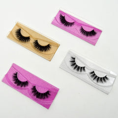 3D Real Mink False Eyelash Strip Mink Lashes Thick Fake False Eyelashes Makeup Beauty Handmade 100% Glitter Packing D101