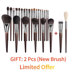 OVW Natural Goat Hair Makeup Brushes Set Professional Kit brocha maquillaje pedzle do makijazu blending smudging brush shader