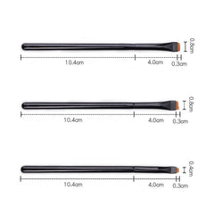 Professional Eye Makeup Brushes Black Flat Eyeliner Brush Eyebrow Application Lip Makeup Brush Eye Patch Makeup Tools 2/3pcs