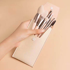 8Pcs Mini Travel Women Unicorn Makeup Brush Set Portable Soft Concealer Beauty Foundation Eye Shadow Tool Eyelash Brush With Bag