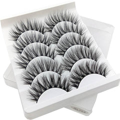 5 pairs of 3D false eyelashes handmade soft mink eyelashes natural thick long eyelashes makeup extension eyelash tool