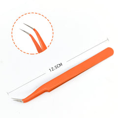 Colored Anti-Static Tweezers For Eyelash Extension Eyebrow Stainless Steel Set Beauty Precision Tweezers Makeup Kit Repair Tools