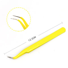 Colored Anti-Static Tweezers For Eyelash Extension Eyebrow Stainless Steel Set Beauty Precision Tweezers Makeup Kit Repair Tools