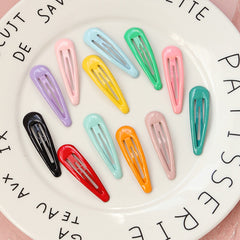 10/20/30/40 New Women Girls Cute Colorful Waterdrop Shape Hairpins Sweet Hair Clips Barrettes Slid Clip Fashion Hair Accessories