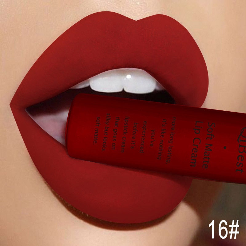 Matte Liquid Lipstick Waterproof Long Lasting Velvet Mate Nude Red Lip Gloss Lint Tube Makeup Cosmetics Lipsticks