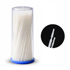 100pcs Disposable Micro Brushes Eyelash Extension Make Up Mascara Wands Individual Lash Removing Cotton Swab Applicator