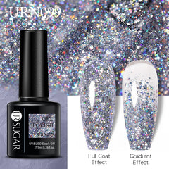 UR Sugar 7.5ML Gel Polish Manicure For Nails Christmas Semi Permanent Vernis Top Coat Soak Off UV LED Gel Color Glitter Varnish