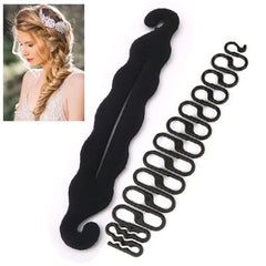 Magic Hair Styling Accessories Hairpin DIY Hair Braiding Braider Tool Twist Bun Barrette Elastic Hair Clips for Women Headband