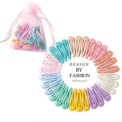 10/20/30/40 New Women Girls Cute Colorful Waterdrop Shape Hairpins Sweet Hair Clips Barrettes Slid Clip Fashion Hair Accessories