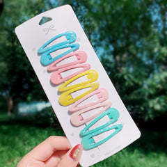 10/20/30/40 New Women Girls Cute Colorful Waterdrop Shape Hairpins Sweet Hair Clips Barrettes Slid Clip Fashion Hair Accessories