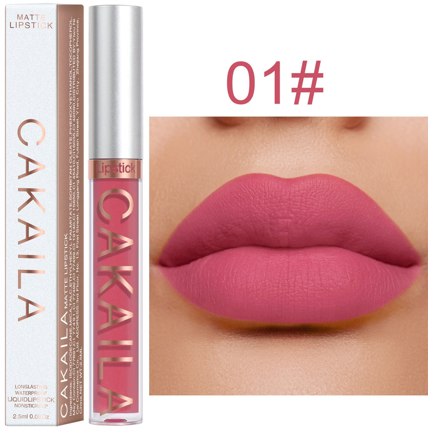 Matte Velvet Lipstick 18 Colors Lip Gloss Long Lasting Non-marking Red Sexy Waterproof liquid Lipsticks Lip Makeup Cosmetics