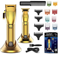 Professional lithium ion electric hair clipper for men barber shop rechargeable hair trimmer powerful beard hair cutting tool