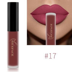 Lip Gloss 34 Colors Nude Matte Liquid Lipstick Red Mate Waterproof Long Lasting Moisturizing Lipgloss Lip Makeup Women Cosmetics