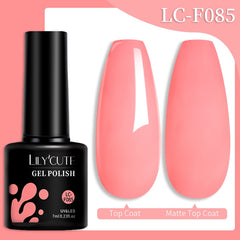 LILYCUTE 7ML Summer Neon Nail Gel Polish Gel Polish Semi Permanent Nail Art Manicure Soak Off LED UV Gel Nail Varnishes