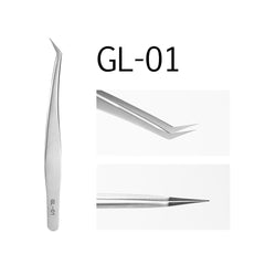 6A-SA Eyelash Extension Tweezers Volume Lashes Stainless Steel Accurate Tweezer Non-magnetic Eyelashes Tools Makeup