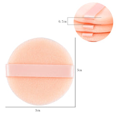 5/10 Pcs Facial Powder Foundation Puff Professional Round Shape Portable Soft Cosmetic Puff Makeup Foundation Sponge Beauty Tool