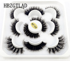 5-14Pairs Fluffy Lashes 10-25mm 3D Mink Lashes Long Thick Natural False Eyelashes Wholesale Lashes Vendors Makeup Mink Eyelashes