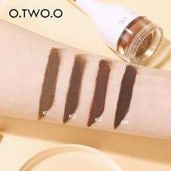 O.TWO.O Eyebrow Pomade Brow Mascara Natural Waterproof Long Lasting Creamy Texture 4 Colors Tinted Sculpted Brow Gel with Brush