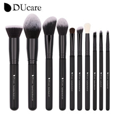 DUcare Black Makeup Brushes 8-32Pcs Brush for Makeup Foundation Eyeshadow Synthetic Goat Pony Hair Professional makeup brush Set