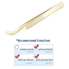 False Eyelash Tweezers For Fake Eyelashes Extensions Individual Curved Strip Lashes Eyebrow Hair Clip Tongs Nail Art Makeup Tool