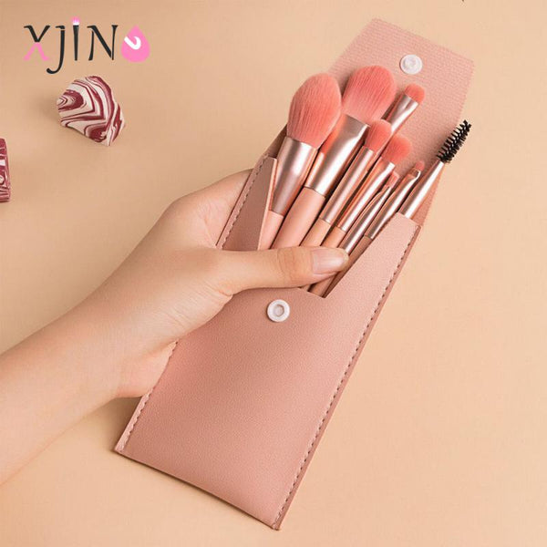 XJING Professional Makeup Brushes Set Cosmetic Powder Eye Shadow Foundation Blush Blending Concealer Beauty Make Up Tool Brushes