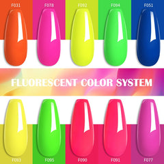 LILYCUTE 7ML Summer Neon Nail Gel Polish Gel Polish Semi Permanent Nail Art Manicure Soak Off LED UV Gel Nail Varnishes