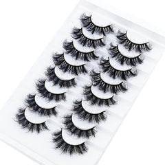 5-14Pairs Fluffy Lashes 10-25mm 3D Mink Lashes Long Thick Natural False Eyelashes Wholesale Lashes Vendors Makeup Mink Eyelashes